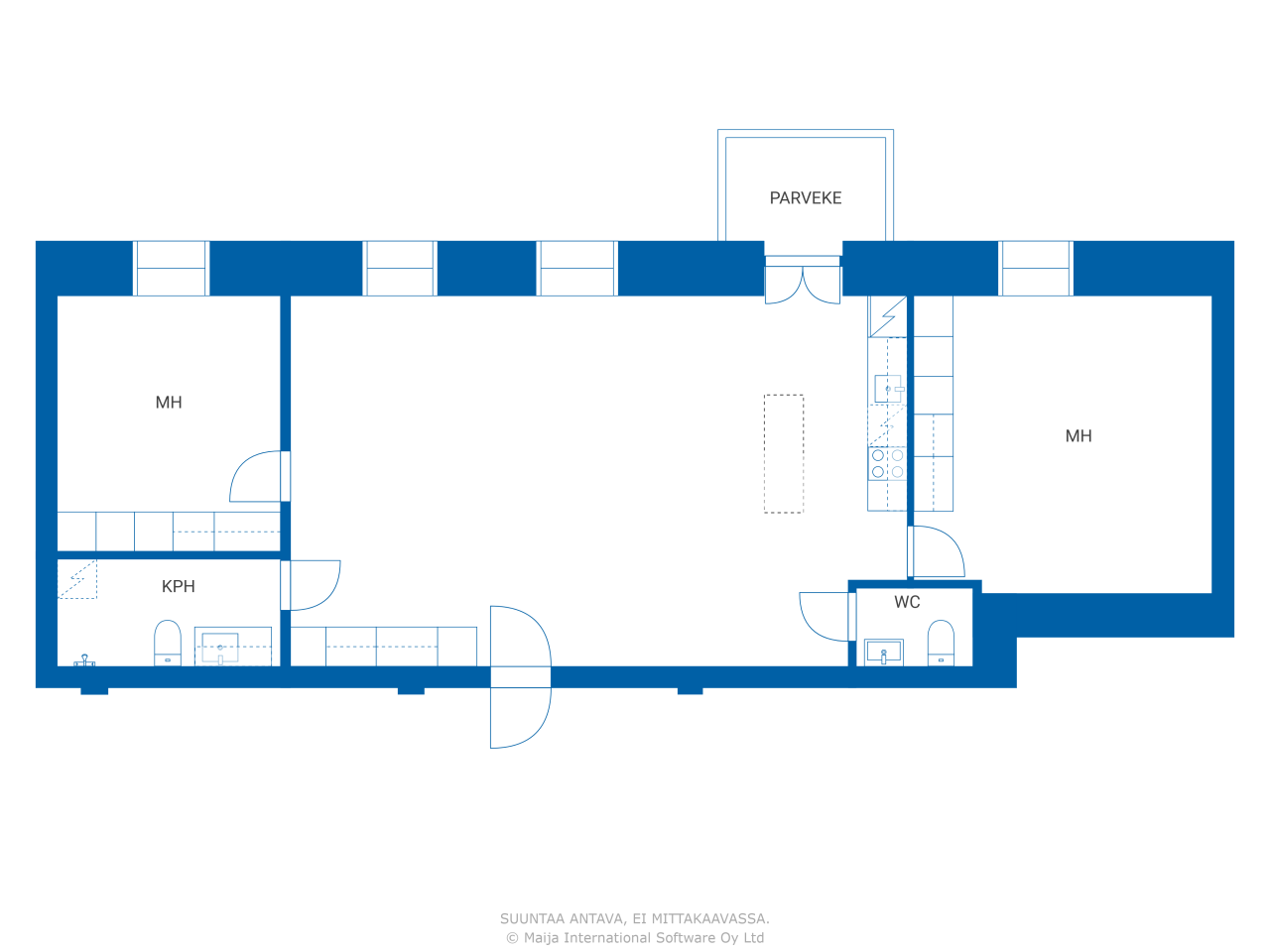 Studio zum Kauf 445.000 € 3 Zimmer 98 m²<br/>Wohnfläche 2.<br/>Geschoss Graniittilinnankatu 2 Turku 20100