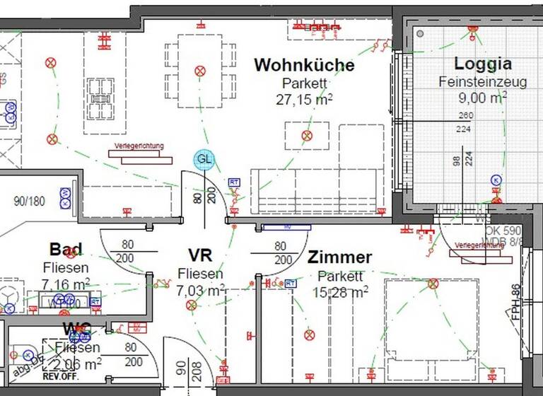 Wohnung zur Miete 1.210 € 2 Zimmer 68 m² 2. Geschoss Pastorstraße 28 Wien 1210
