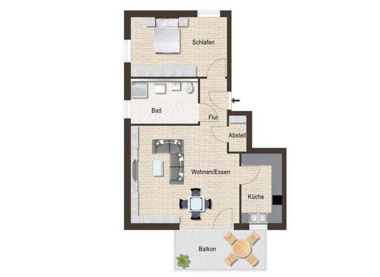 Wohnung zum Kauf 379.000 € 2 Zimmer 78,3 m² Hochdorf 73269