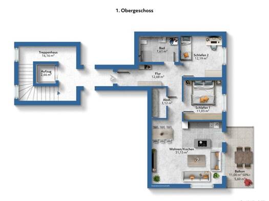 Wohnung zum Kauf 356.300 € 3 Zimmer 83 m² 1. Geschoss frei ab 01.08.2027 Bad Orb 63619