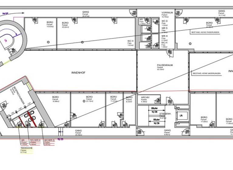 Bürofläche zur Miete 15,70 € 120,7 m² Bürofläche Wien 1190