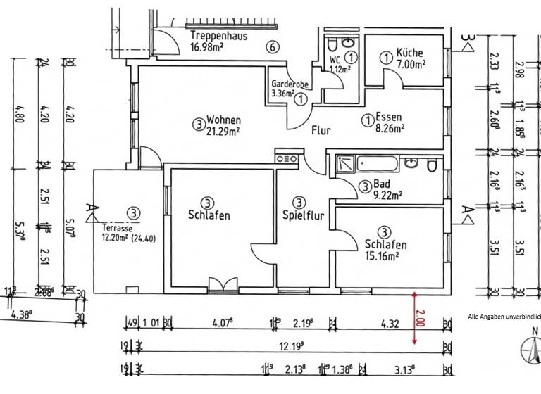 Terrassenwohnung zur Miete 1.580 € 3 Zimmer 113 m² Geschoss -1/3 frei ab 01.07.2026 Miesbach 83714