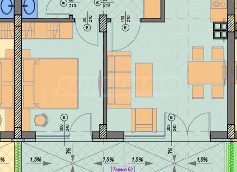 Studio zum Kauf 190.000 € 2 Zimmer 75,9 m² Sofia