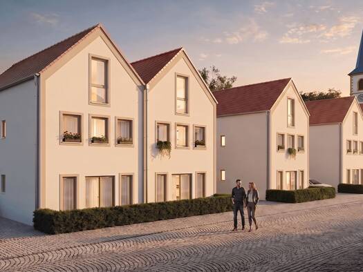 Doppelhaushälfte zum Kauf - Erstbezug provisionsfrei 578.000 € 4,5 Zimmer 120 m² 155 m² Grundstück frei ab 31.12.2027 Kirchengasse 42 Freystadt Freystadt 92342