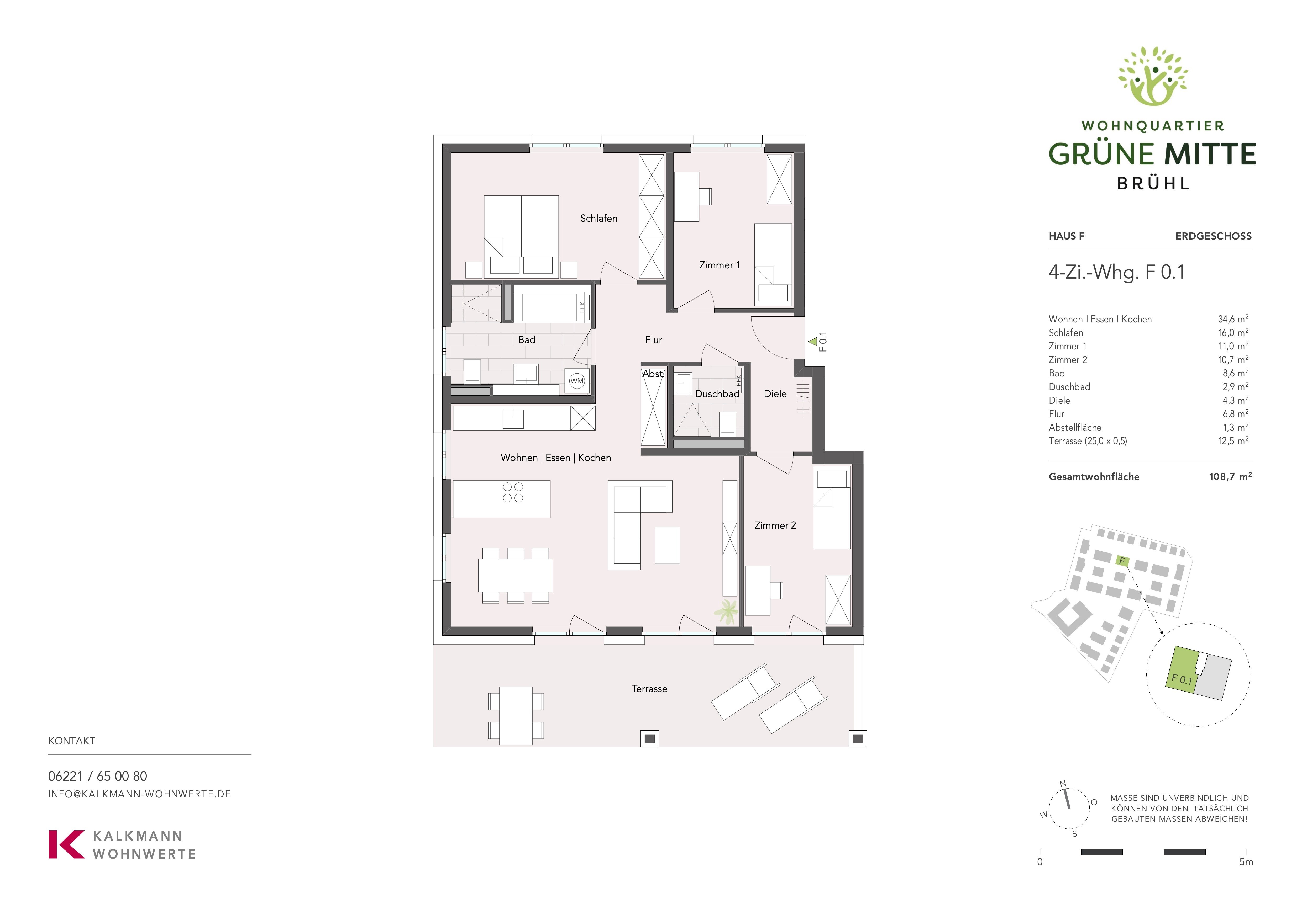 Terrassenwohnung zum Kauf provisionsfrei 575.500 € 4 Zimmer 108,7 m²<br/>Wohnfläche EG<br/>Geschoss Am Schrankenbuckel 16 Brühl 68782