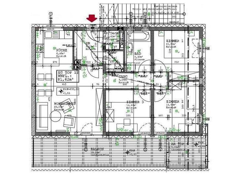 Wohnung zur Miete 888 € 81,6 m² Hauptstraße 110b/12 Niederkreuzstetten 2124