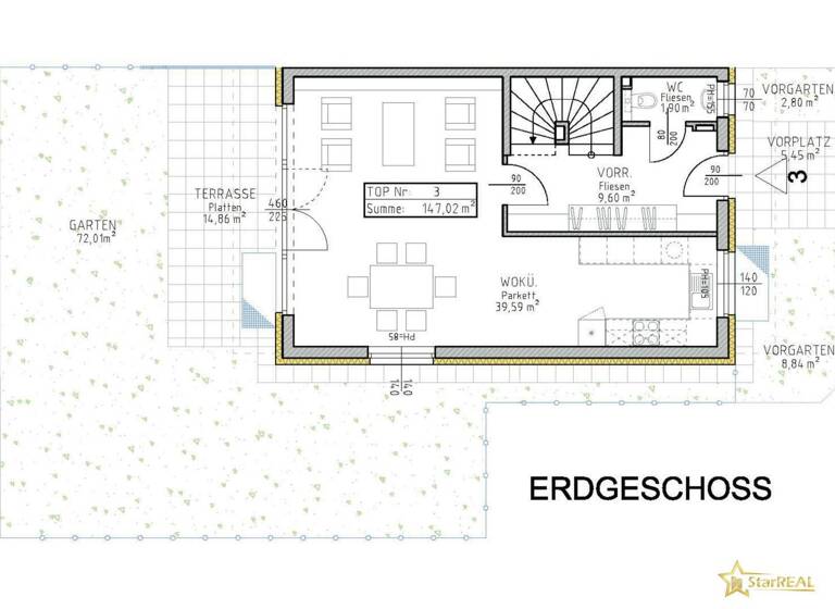 Doppelhaushälfte zum Kauf - Erstbezug 779.000 € 5 Zimmer 147 m² 256 m² Grundstück Wien 1220