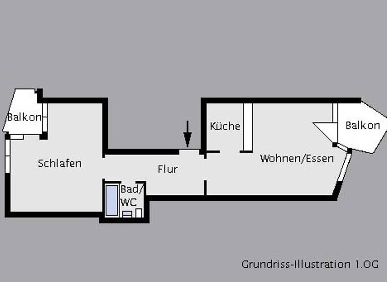 Wohnung zum Kauf 338.500 € 3 Zimmer 68 m²<br/>Wohnfläche 1.<br/>Geschoss Möhringen Stuttgart 70567