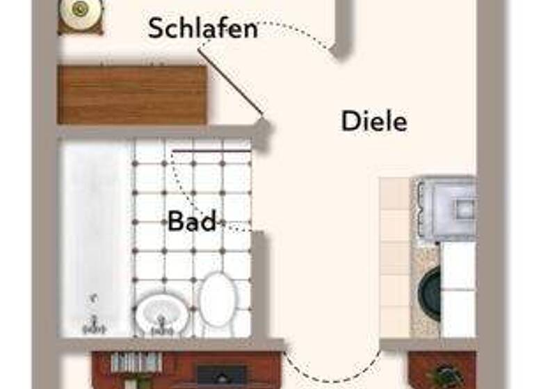 Wohnung zur Miete 360 € 2 Zimmer 35,2 m² Bad Birnbach 84364