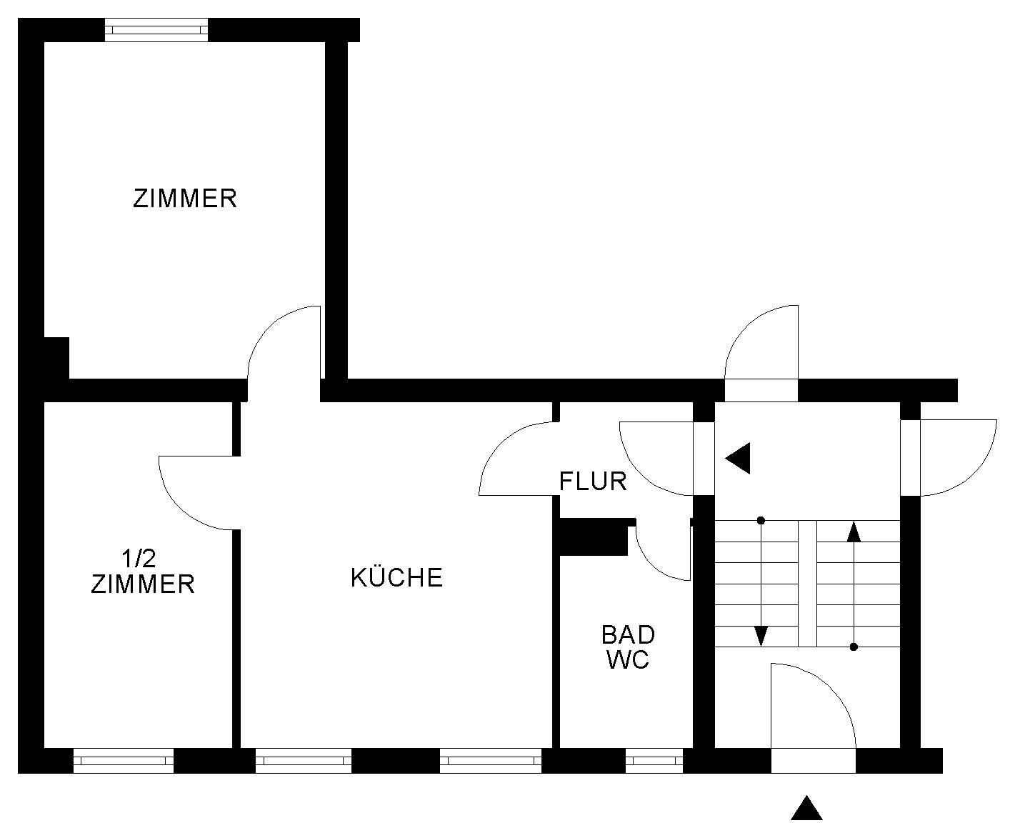 Wohnung zur Miete 371 € 2 Zimmer 44,3 m²<br/>Wohnfläche EG<br/>Geschoss 15.11.2024<br/>Verfügbarkeit Klieverhagen 32 Stadtmitte Wolfsburg 38440