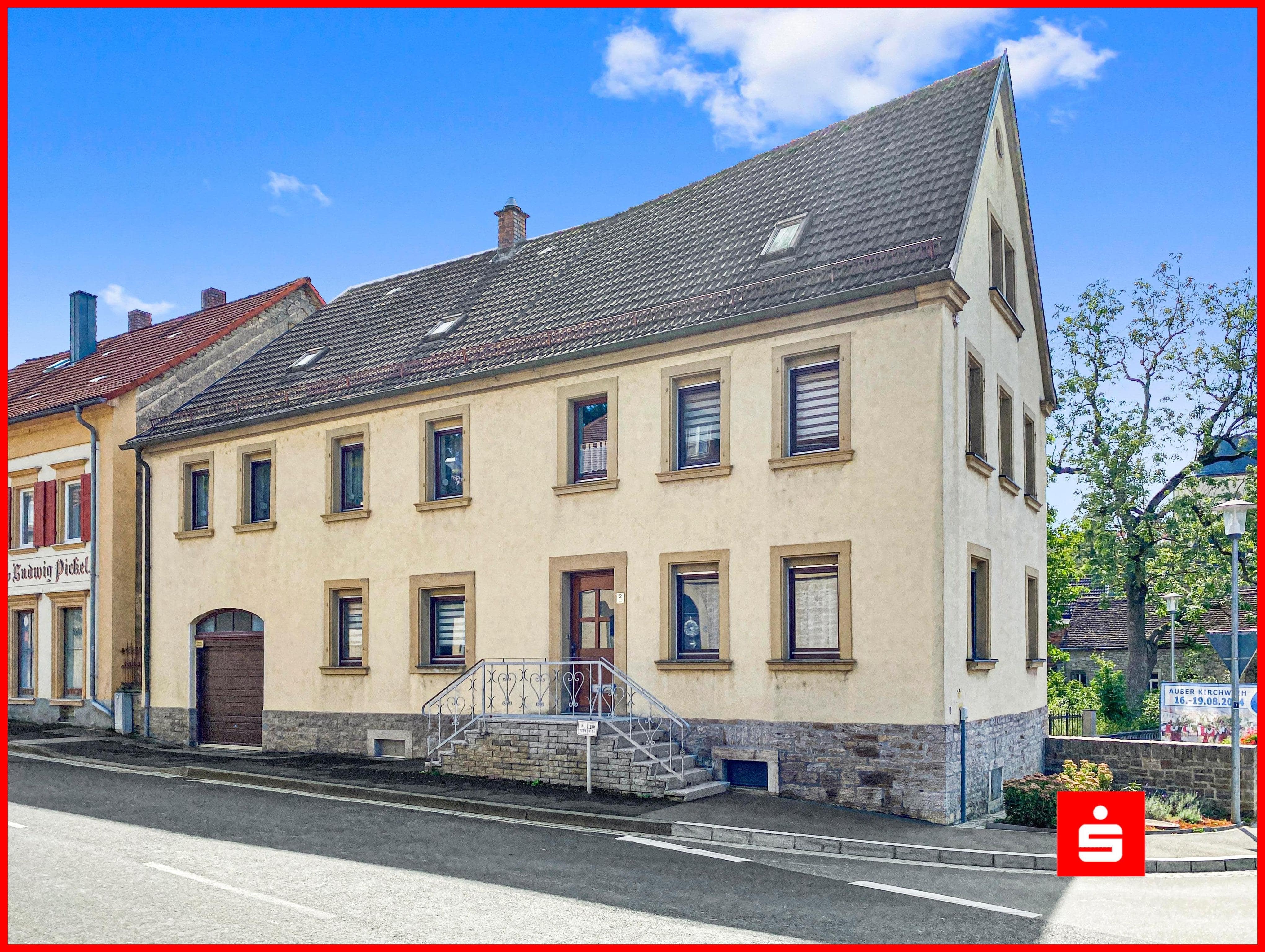 Einfamilienhaus zum Kauf 275.000 € 8 Zimmer 150 m²<br/>Wohnfläche 181 m²<br/>Grundstück Aub Aub 97239