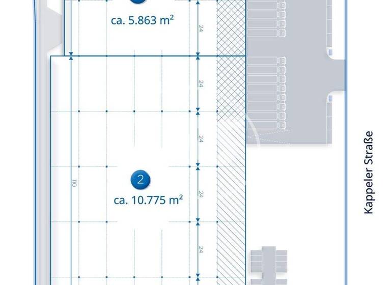 Lagerhalle zur Miete provisionsfrei 9,50 € 10.775 m² Lagerfläche Kappeler Straße 149-167 Reisholz Düsseldorf 40599