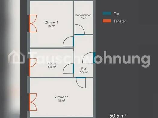 Wohnung zur Miete Tauschwohnung 580 € 2 Zimmer 50 m² 2. Geschoss Albertstadt Dresden 01099