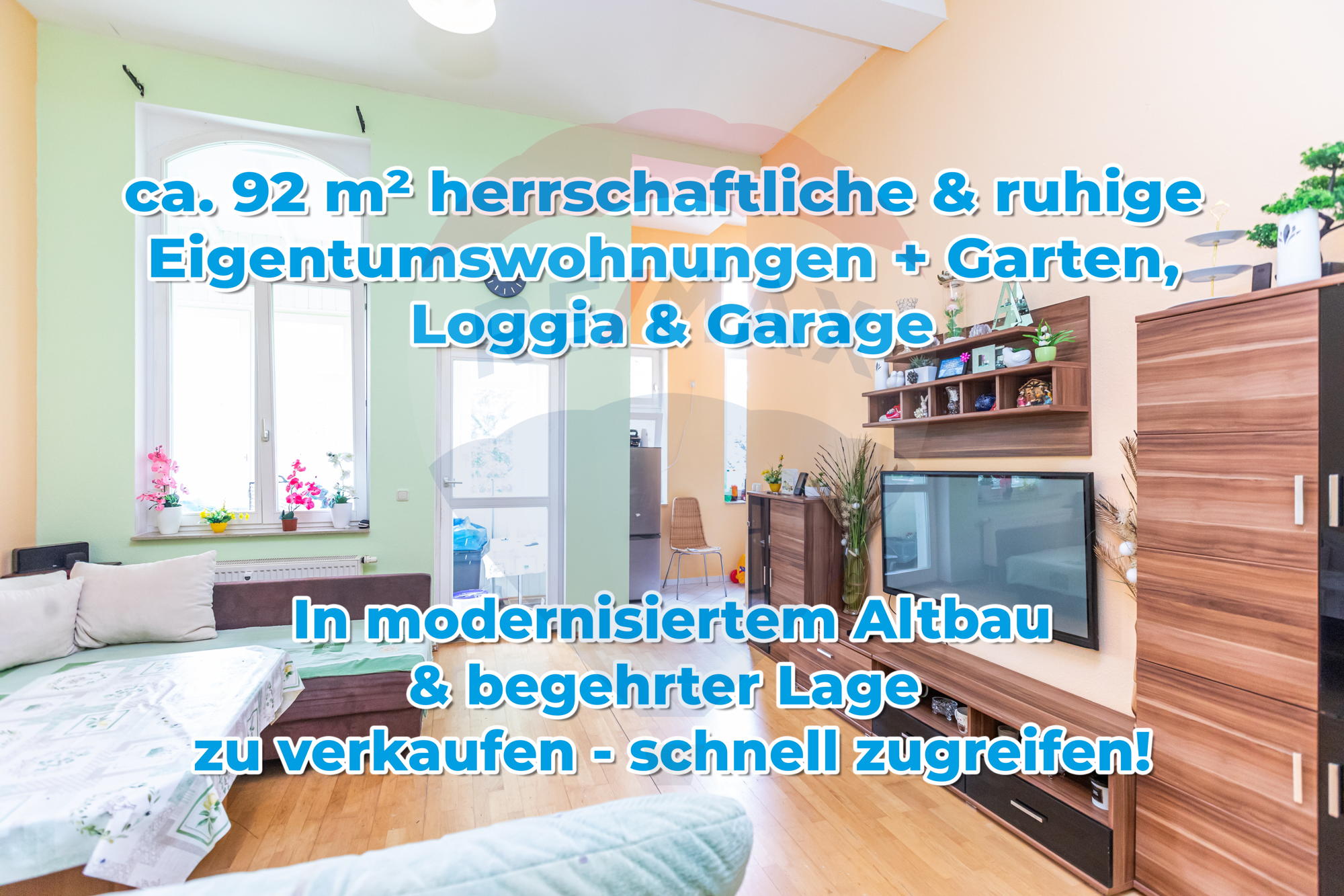 Wohnung zum Kauf 135.000 € 4 Zimmer 91,8 m²<br/>Wohnfläche ab sofort<br/>Verfügbarkeit Apolda Apolda 99510