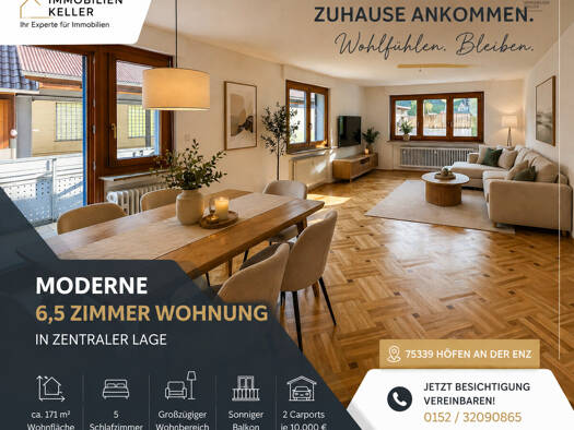 Wohnung zum Kauf 375.000 € 6,5 Zimmer 170,5 m² Liebenzeller Straße 26 Höfen an der Enz 75339