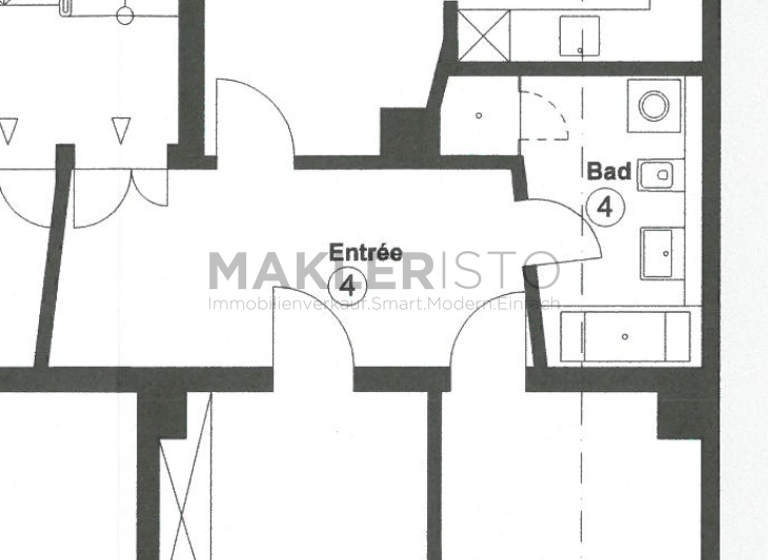Wohnung zur Miete 1.000 € 3 Zimmer 81 m² 1. Geschoss frei ab sofort Engelsdorfer Straße 27 Mölkau Leipzig 04316