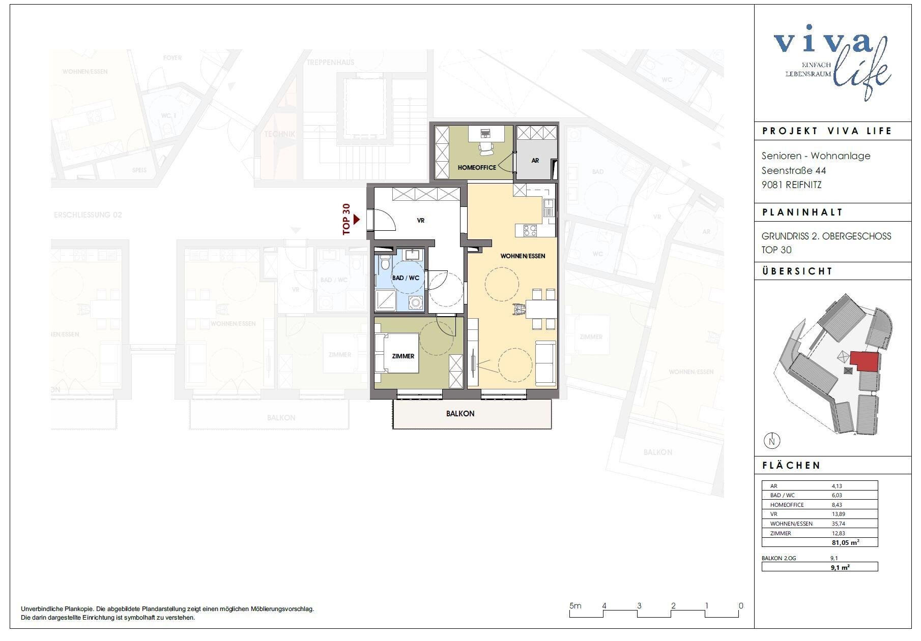 Studio zum Kauf provisionsfrei 536.900 € 3 Zimmer 81,1 m²<br/>Wohnfläche Reifnitz 9081