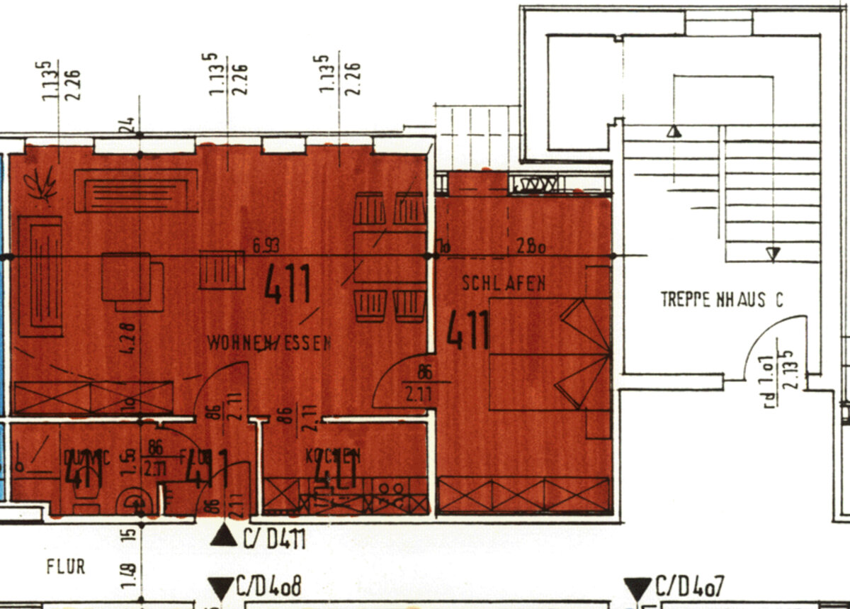 Wohnung zur Miete 390 € 3 Zimmer 60 m²<br/>Wohnfläche 4.<br/>Geschoss Anna-Esche-Str. 4 CD Limbach-Oberfrohna Limbach-Oberfrohna 09212