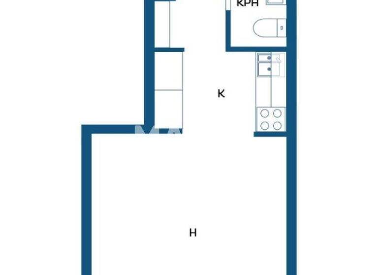 Studio zum Kauf 79.800 € 1 Zimmer 24,1 m² 2. Geschoss Sorvarinkatu 6 Kuopio 70100
