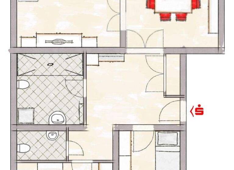 Wohnung zum Kauf 329.000 € 3 Zimmer 91 m² 3. Geschoss Erkrath 40699