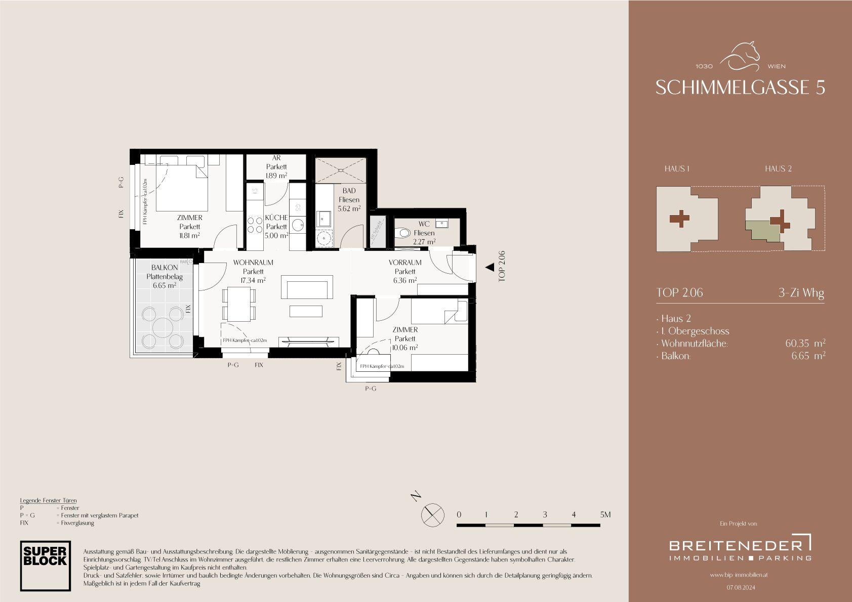 Wohnung zum Kauf provisionsfrei 465.000 € 3 Zimmer 60,4 m²<br/>Wohnfläche 1.<br/>Geschoss Wien 1030