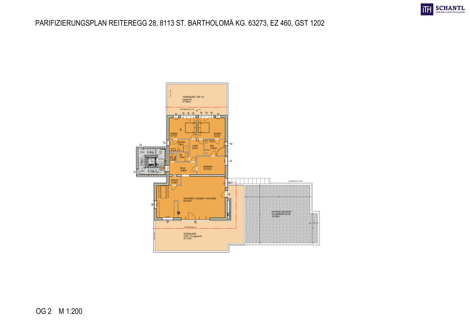 Penthouse zum Kauf 1.100.000 € 4 Zimmer 184,8 m²<br/>Wohnfläche 2.<br/>Geschoss Reiteregg Sankt Bartholomä 8113