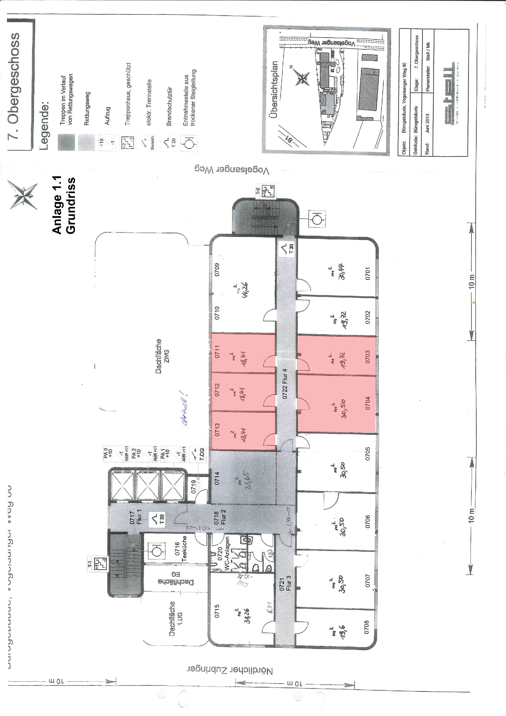 Bürofläche zur Miete provisionsfrei 8,50 € 5 Zimmer 150 m²<br/>Bürofläche Vogelsanger Weg 80 Mörsenbroich Düsseldorf 40470