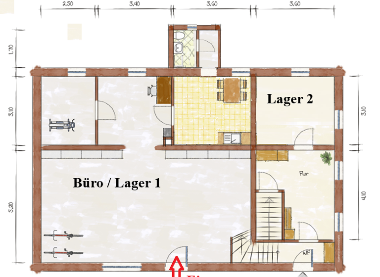 Wohn- und Geschäftshaus zur Miete provisionsfrei 302 € 100,7 m² Bürofläche teilbar ab 86,7 m² Langenau Brand-Erbisdorf 09618