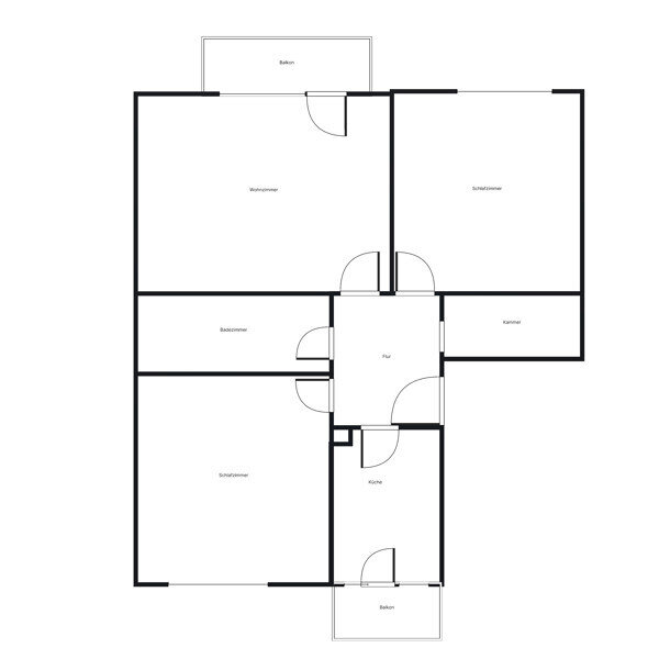 Wohnung zur Miete 809 € 3 Zimmer 80,5 m²<br/>Wohnfläche 1.<br/>Geschoss 18.01.2025<br/>Verfügbarkeit Kronprinzenstr. 4 Beiertheim-Bulach - Beiertheim Karlsruhe 76135