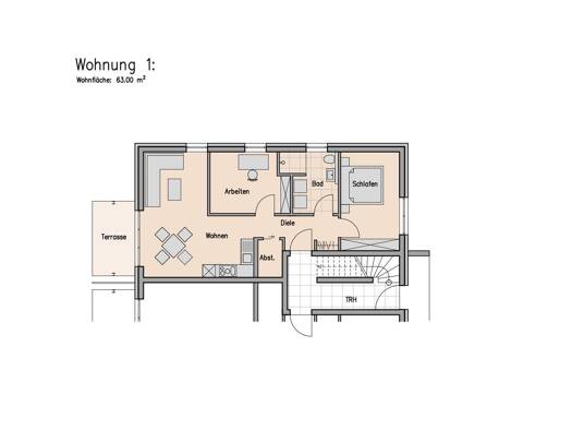 Wohnung zur Miete 725 € 3 Zimmer 63 m² frei ab 01.05.2026 St. Wendel Sankt Wendel 66606