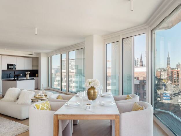 Wohnung zur Miete 3.329 € 2 Zimmer 95 m² HafenCity Hamburg 20457