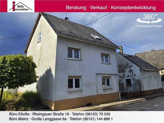 Einfamilienhaus zum Kauf 138.000 € 7 Zimmer 125 m² 508 m² Grundstück Hausen vor der Höhe Schlangenbad 65388