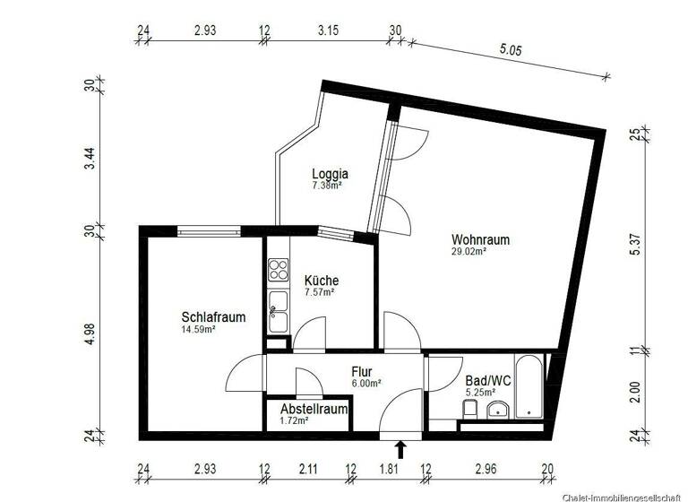 Wohnung zum Kauf 850.000 € 2 Zimmer 67,8 m² 3. Geschoss frei ab sofort Altstadt-Lehel München 80331