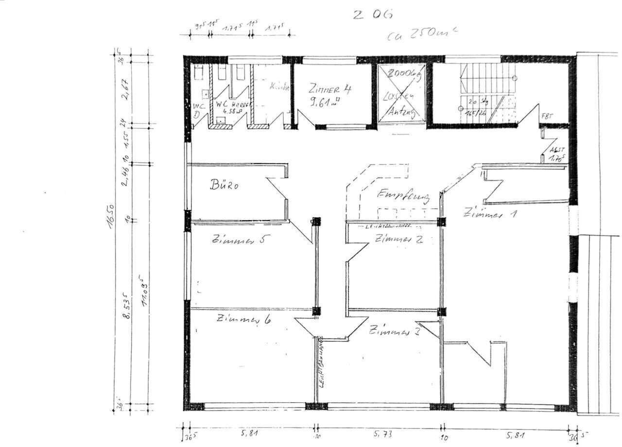 Büro-/Praxisfläche zur Miete 2.000 € 250 m²<br/>Bürofläche Schertlinstraße 12a Antonsviertel Augsburg 86199