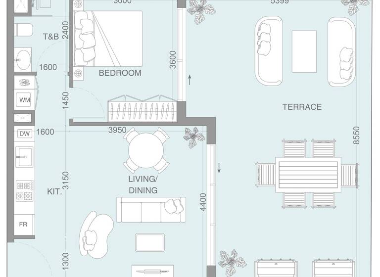 Wohnung zum Kauf provisionsfrei 318.526 € 2 Zimmer 90,9 m² Dubai 00000