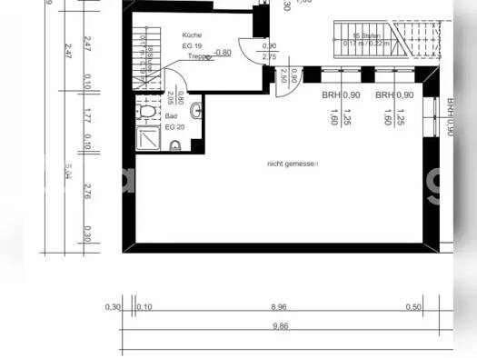 Maisonette zur Miete Tauschwohnung 395 € 2 Zimmer 35 m² EG Aachen 52070