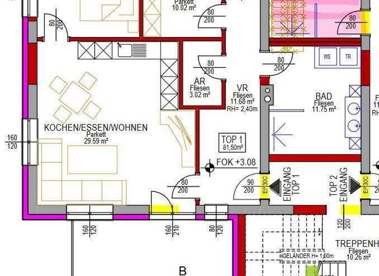 Wohnung zur Miete 1.200 € 3 Zimmer 82 m² frei ab sofort Eggelsberg 5142