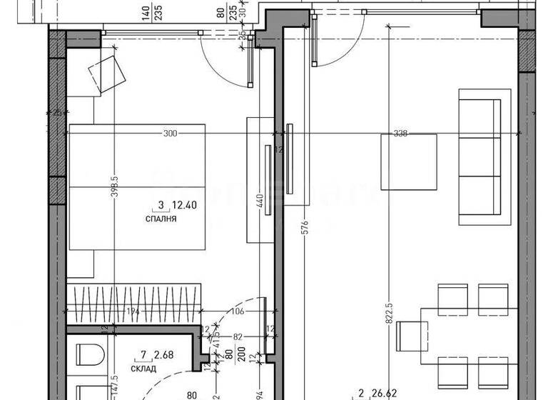 Studio zum Kauf 204.458 € 2 Zimmer 70 m² Sofia