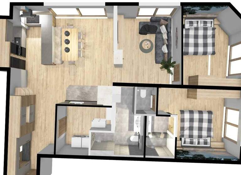 Wohnung zur Miete - Erstbezug 2.190 € 3 Zimmer 110 m² EG Uderns 6271