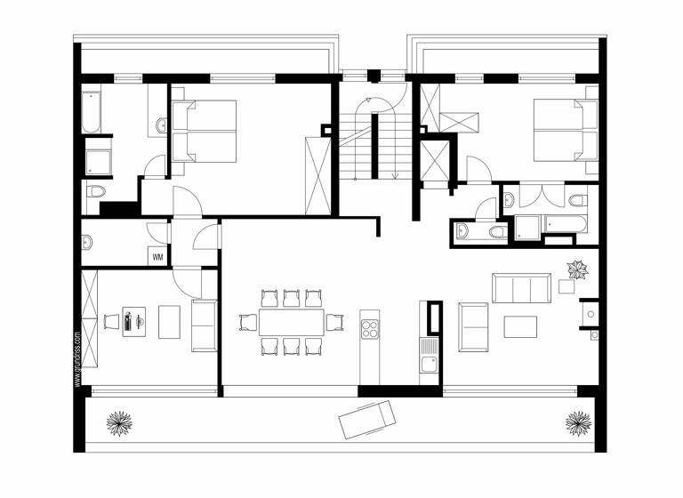 Penthouse zum Kauf 2.240.000 € 4 Zimmer 202,8 m²<br/>Wohnfläche 6.<br/>Geschoss Wilmersdorf Berlin 10707