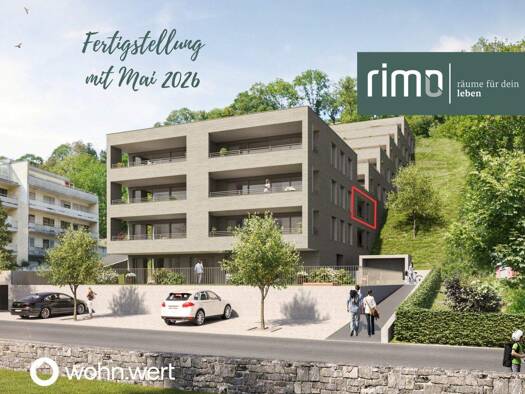 Terrassenwohnung zum Kauf - Erstbezug 310.000 € 2 Zimmer 41,1 m² 2. Geschoss frei ab 01.07.2026 Mutterstraße 11 Feldkirch 6800