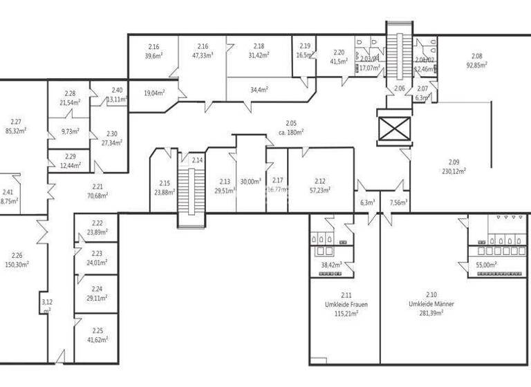 Bürofläche zur Miete 7,50 € 1.960,8 m² Bürofläche teilbar ab 350 m² Industriegebiet West Weimar 99427