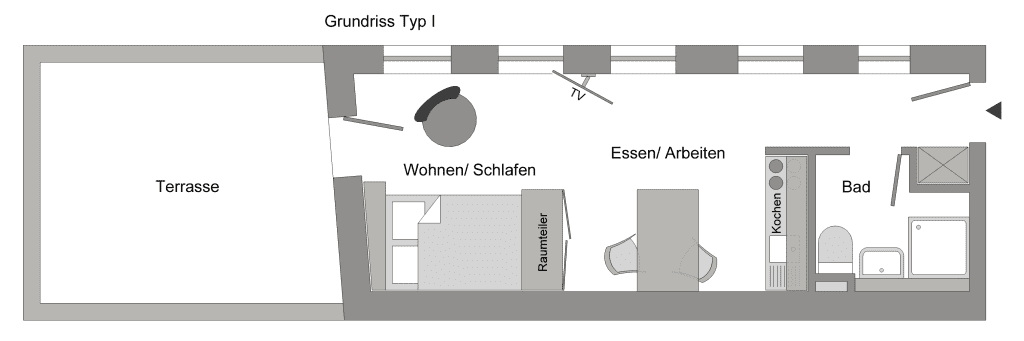 Wohnung zur Miete Wohnen auf Zeit 1.490 € 1 Zimmer 35 m²<br/>Wohnfläche ab sofort<br/>Verfügbarkeit Friesenwall Altstadt - Nord Köln 50672