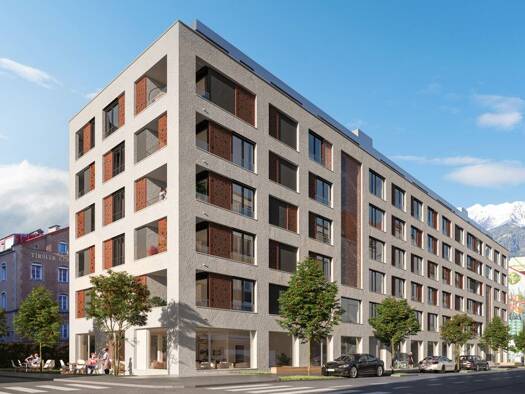 Wohnung zur Miete - Erstbezug 1.697 € 3 Zimmer 74,2 m² 4. Geschoss frei ab 01.12.2026 Lieberstraße 4 Top B4.1 Wilten Innsbruck 6020