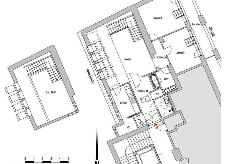 Wohnung zur Miete 2.418 € 3 Zimmer 139 m² 6. Geschoss Wien 1070