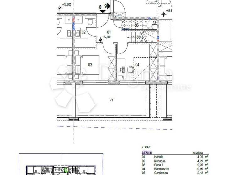 Wohnung zum Kauf 495.000 € 2 Zimmer 93 m² 2. Geschoss Povljana