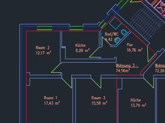 Wohnung zur Miete 589 € 3 Zimmer 74,6 m² 2. Geschoss frei ab 01.12.2026 Tegtmeyerstraße 21 Limmer Linden - Limmer 30453