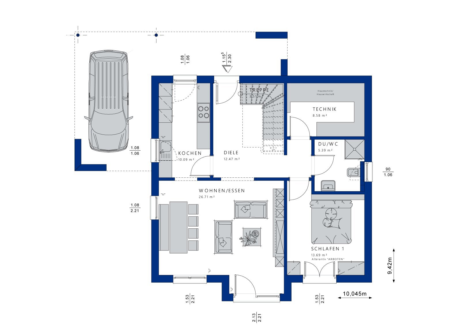 Einfamilienhaus zum Kauf 630.000 € 4 Zimmer 152 m²<br/>Wohnfläche 500 m²<br/>Grundstück Pilgerzell Künzell 36093