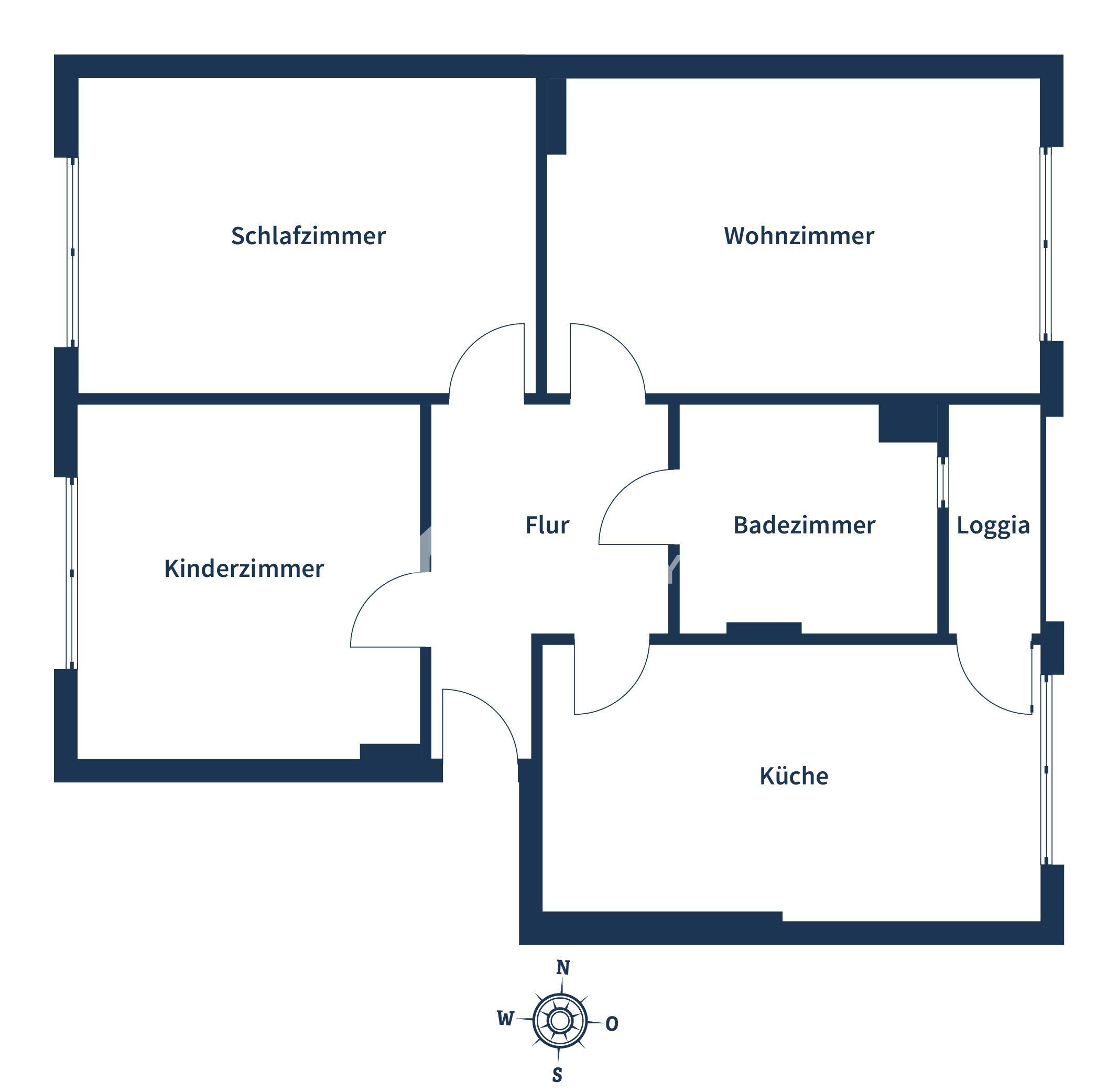 Wohnung zum Kauf 149.500 € 3 Zimmer 80 m²<br/>Wohnfläche 1.<br/>Geschoss Schmölderpark Mönchengladbach 41239