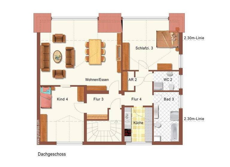 Wohnung zur Miete 1.490 € 3 Zimmer 120,4 m² frei ab sofort Russee Kiel 24111